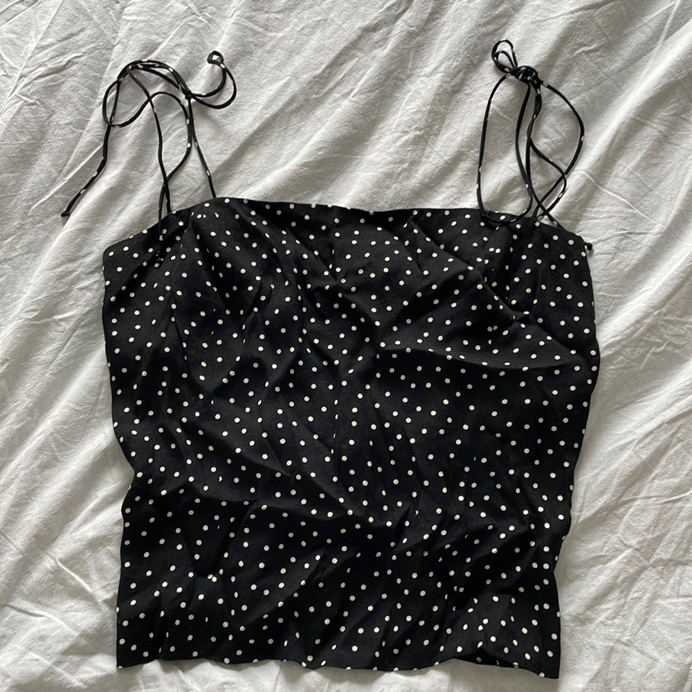 NWT Reformation Tie Strap Blouse